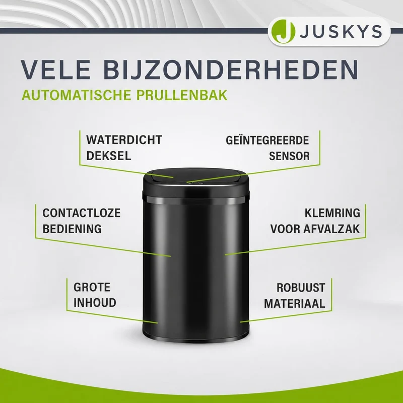 Rechteckiger Mülleimer mit Sensor