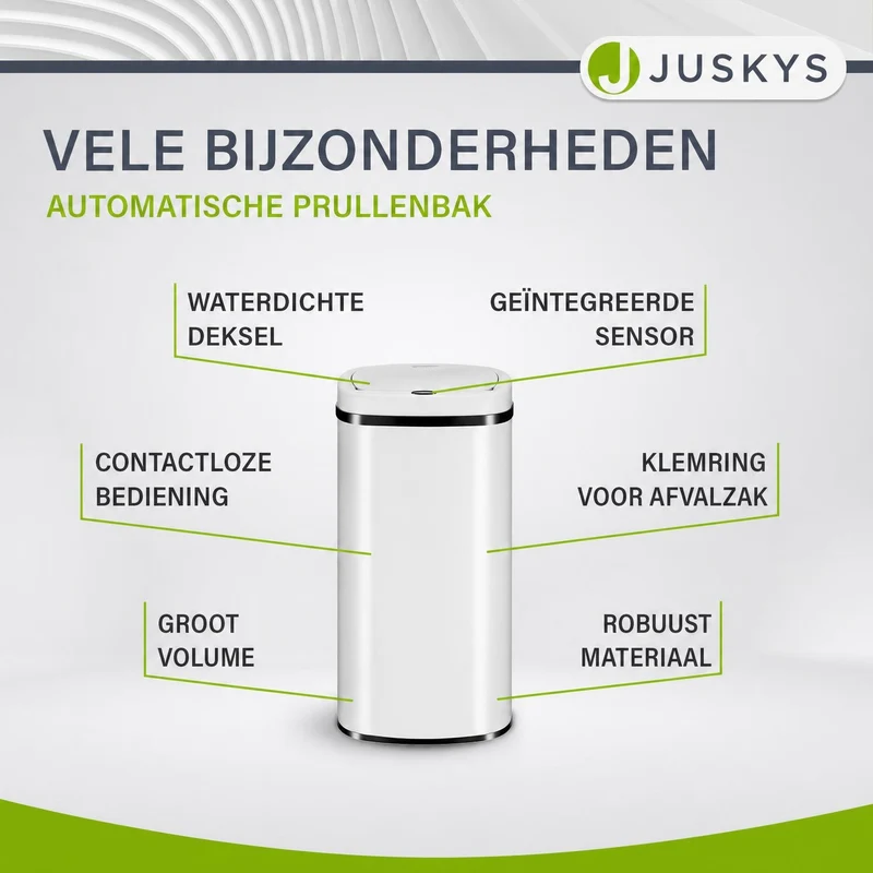 Rechteckiger Mülleimer mit Sensor