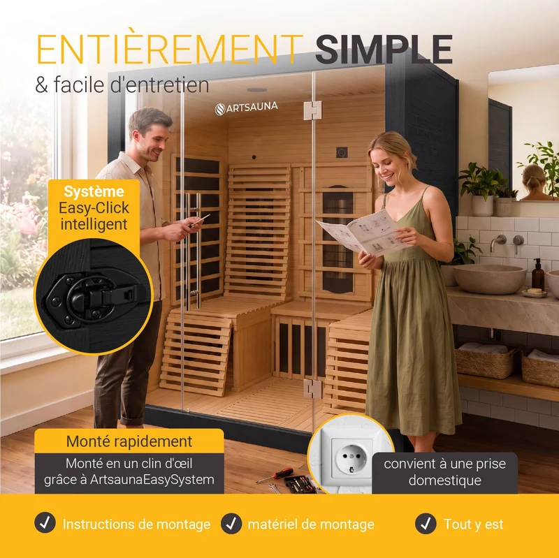 Infrarotkabine Helsinki 150 Black