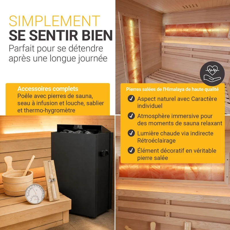 Traditionelle Sauna Vantaa - Schwarz