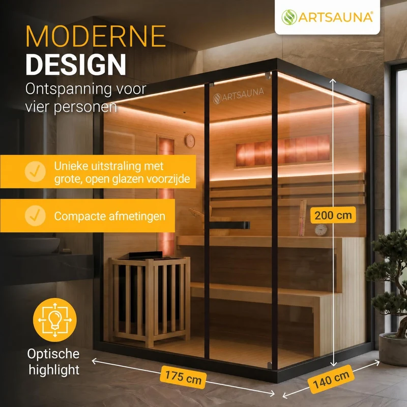 Traditionelle Sauna Vantaa - Schwarz