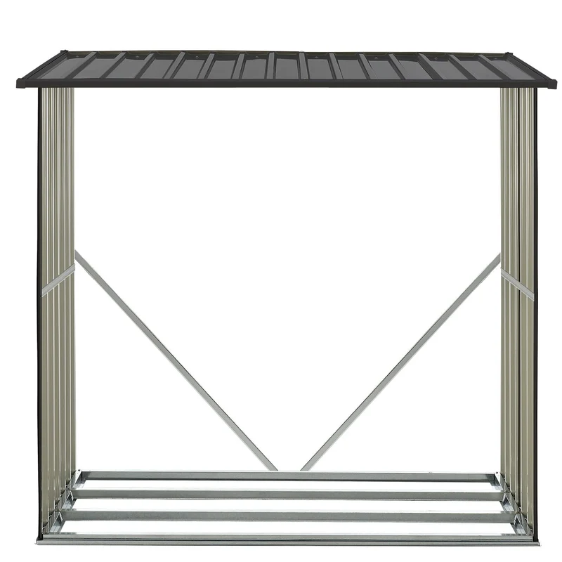 Holzunterstand Metall Enno