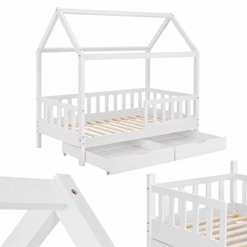 Kinderbett Marli 80 x 160 cm mit Bettkasten