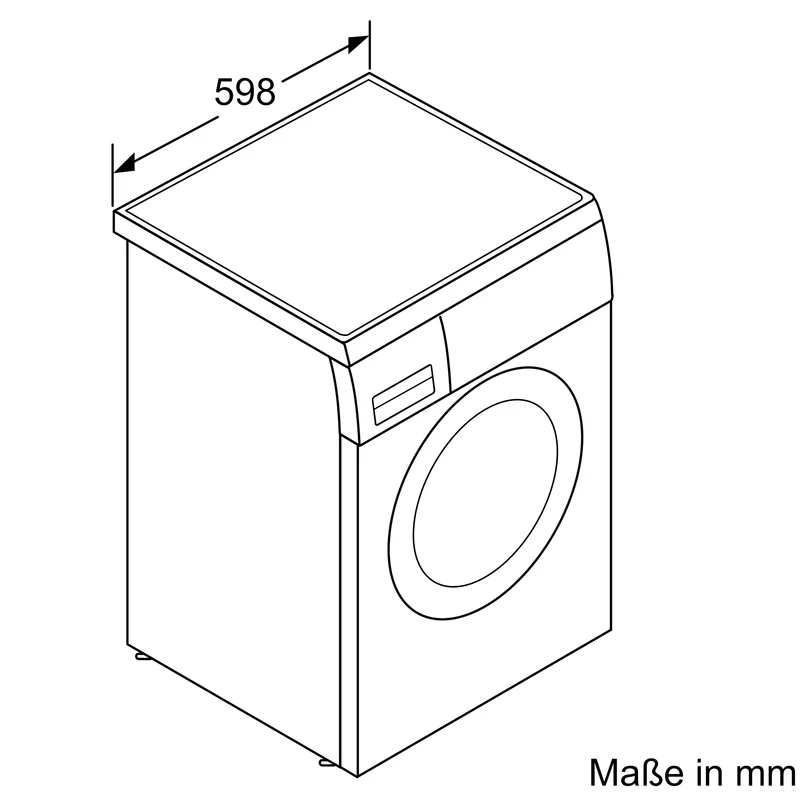 Sonderangebot: Bosch Serie 6 Waschmaschine WUU28TH1, unterbaufähig - Frontlader 8 kg 1400 U/min.