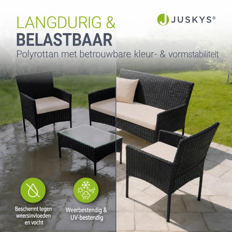 Polyrattan Sitzgruppe Fort Myers