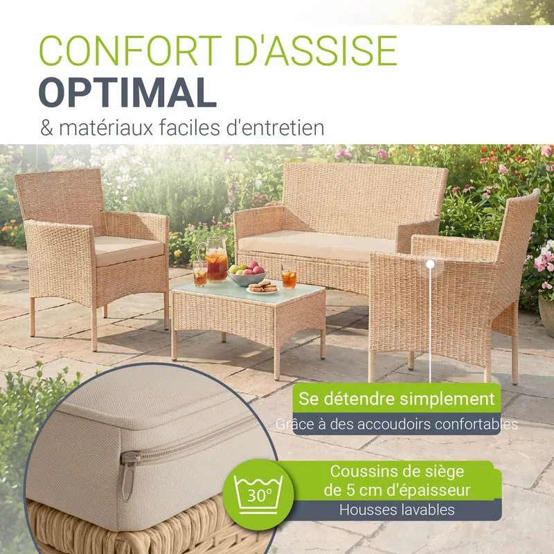 Polyrattan Sitzgruppe Fort Myers