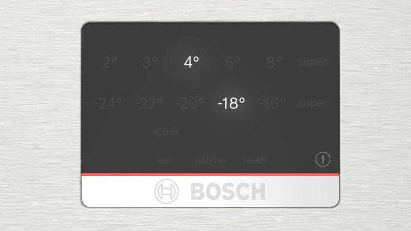 Bosch Serie 6, Freistehende Kühl-Gefrier-Kombination mit Gefrierbereich unten, 203 x 60 cm, Edelstahl (mit Antifingerprint) KGN39AIBT