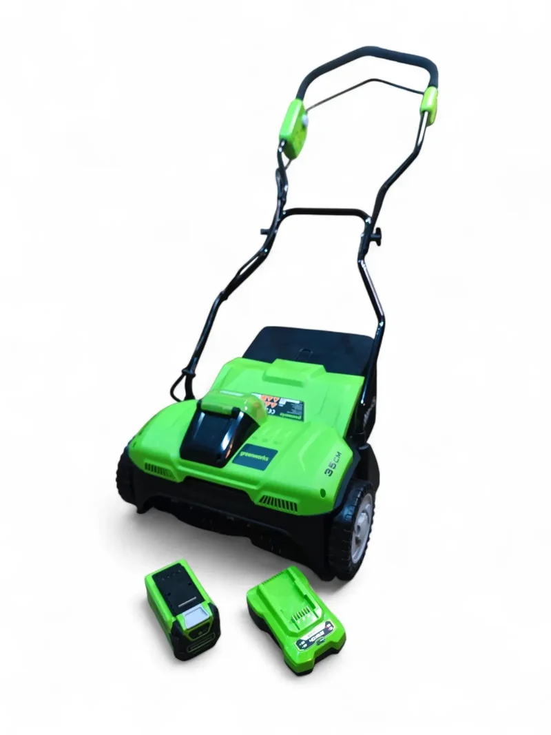 Greenworks Akku Vertikutierer G40DT35, 35 cm 40 V. incl Akku und Ladegerät