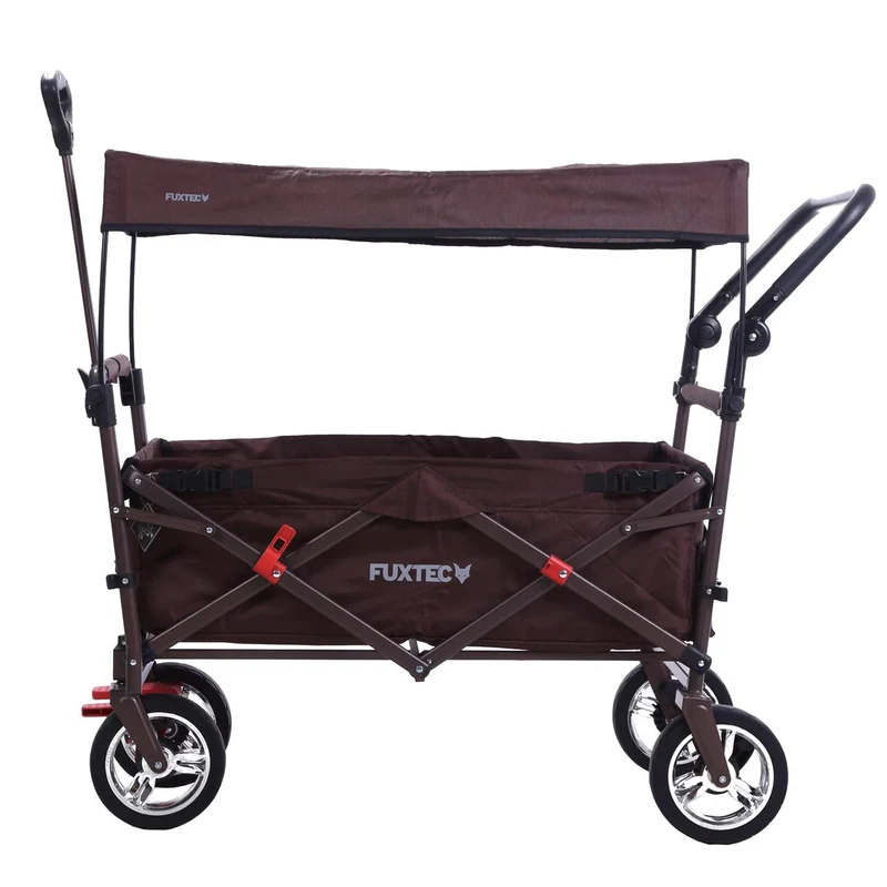 FUXTEC Bollerwagen FX-CT700 mit UV-geschütztem Sonnendach und zusätzlichem Schiebegriff