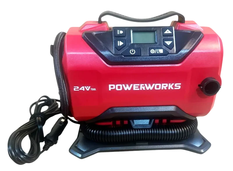 Powerworks Kompressor P24IN 24V ohne Akku und Ladegerät