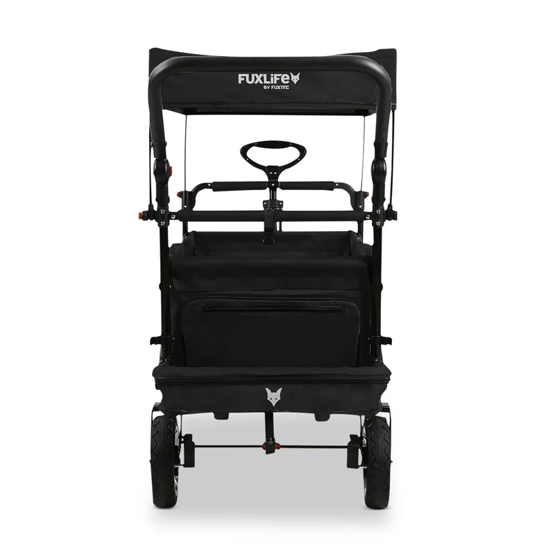 FUXTEC Bollerwagen FX-CT800 mit UV-geschütztem Sonnendach,Schiebegriff & Innenraumverlängerung