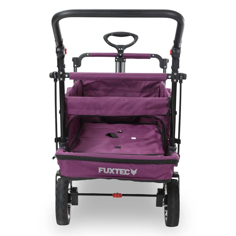 FUXTEC Bollerwagen FX-CT800 mit UV-geschütztem Sonnendach,Schiebegriff & Innenraumverlängerung