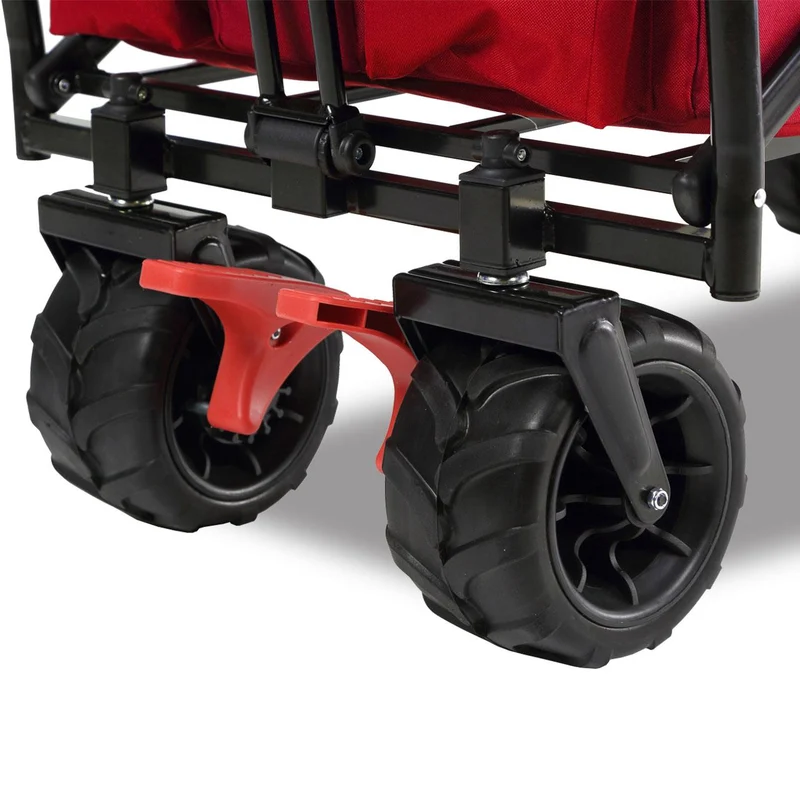 B-Ware FUXTEC Strand-Bollerwagen FX-CTB800 mit UV-geschütztem Sonnendach,Schiebegriff & Innenraumverlängerung