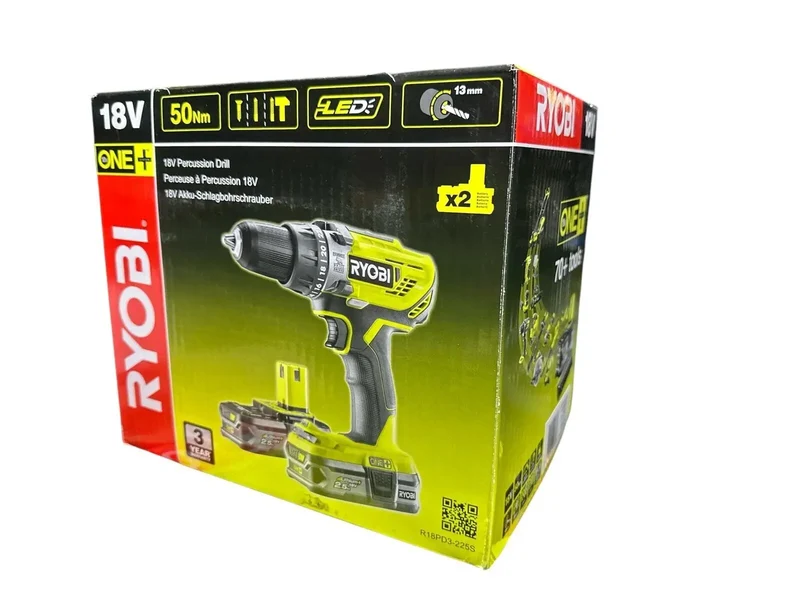 Ryobi R18PD3-225S 18 V 2-Gang Akku-Schlagbohrschrauber Akkuschrauber