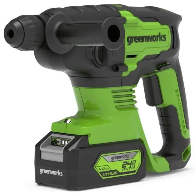 Greenworks GD24SDS2 Akku Bohrhammer SDS mit bürstenlosem Motor
