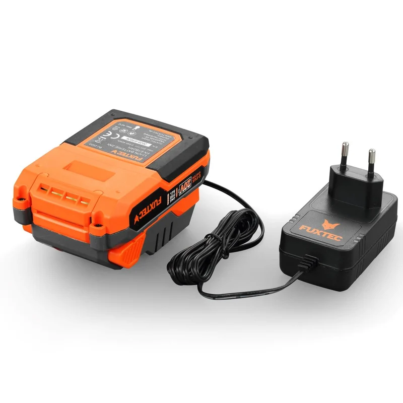B-WARE FUXTEC 20V Akku Laubbläser FX-E1LB20 SET 3 mit 1 x Akku 4Ah, 1 x Ladegerät 1A