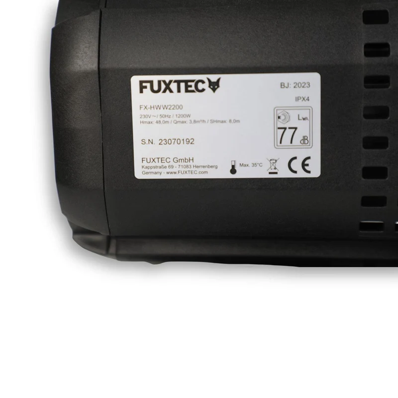 B-WARE FUXTEC Druckkessel Hauswasserwerk FX-HWW2200