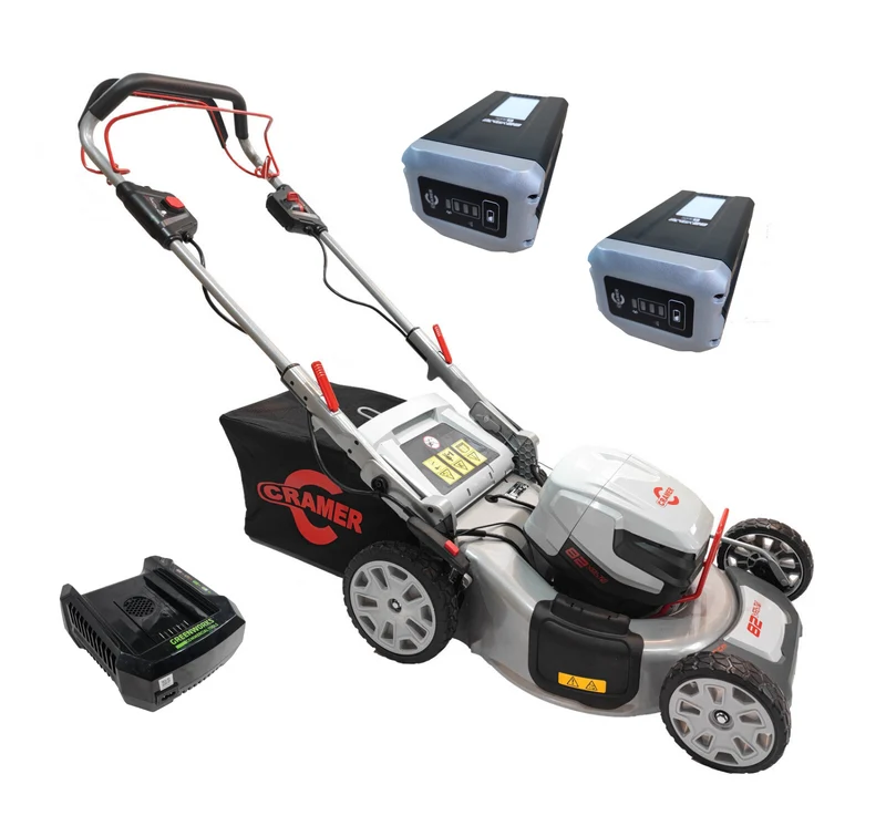 Akku Rasenmäher Cramer 82LM51S inkl 2x Akku 82V 6Ah und Ladegerät