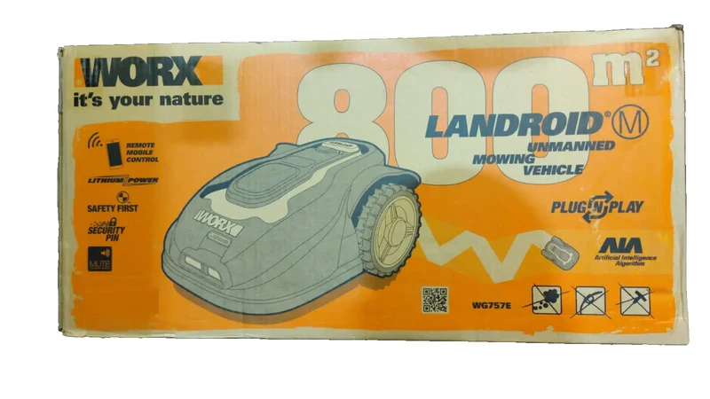 Worx Rasenroboter Landroid Rasen Mähroboter 800 m² WG757E Akku Rasenmähe