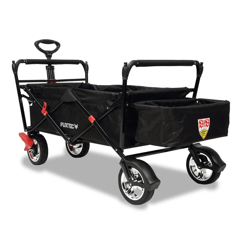 B-WARE FUXTEC Bollerwagen FX-CT500 "VfB Stuttgart"-Edition mit Sonnendach