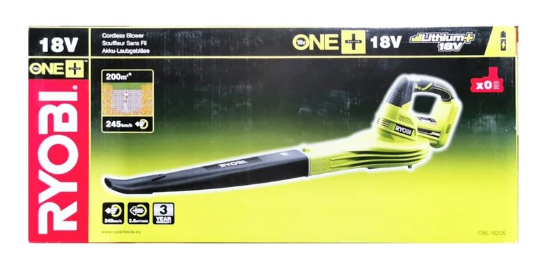 Ryobi Akku Laubbläser OBL1820S Laubgebläse 245KmH Ohne Akku und Ladegerät