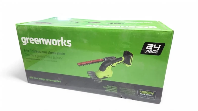 Greenworks 24V Gras- und Strauchschere 2-in-1 - Nur Werkzeug