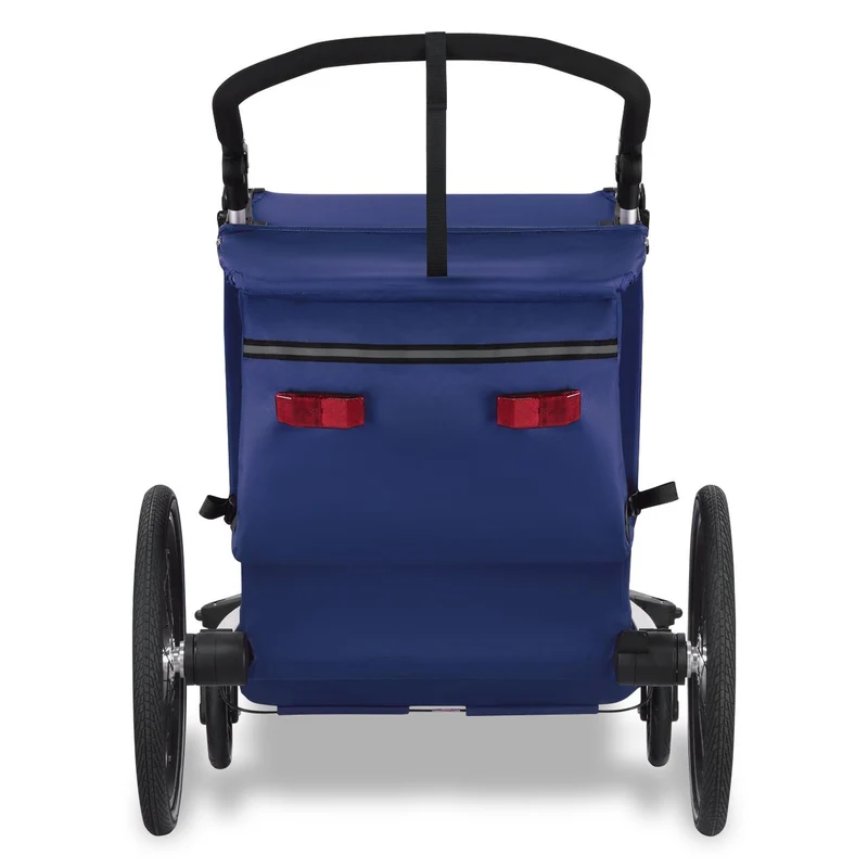 FUXTEC Fahrradanhänger/Jogger FX-FA1-SET-BLAU mit Jogger-Rad