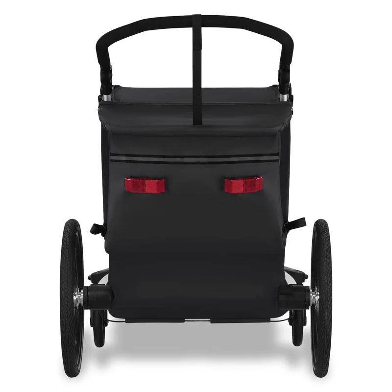 FUXTEC Fahrradanhänger/Jogger FX-FA1-SET-SCHWARZ mit Jogger-Rad