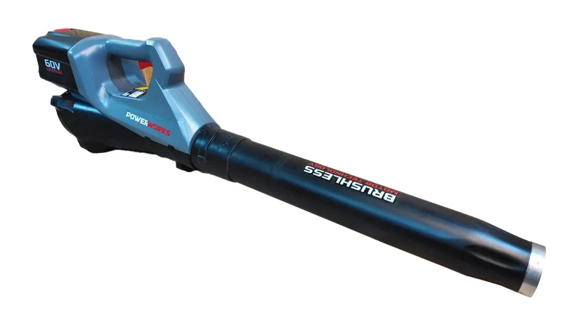 Powerworks 60V Laubbläser PD60AB Grau, ohne Akku, ohne Ladegerät
