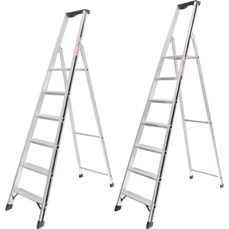 ALU-PRO Stufenstehleiter mit Plattform 70026