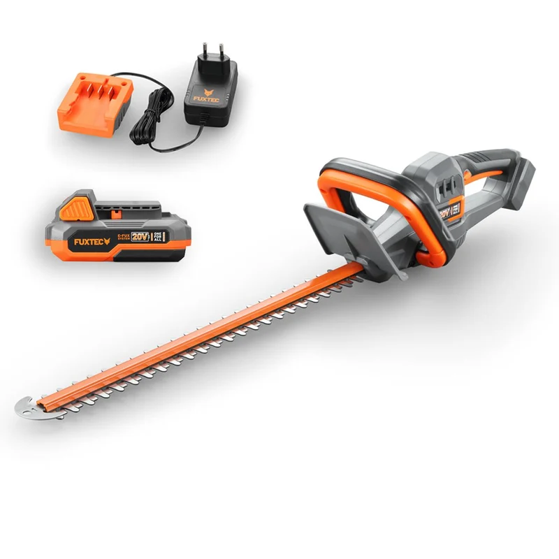 B-WARE FUXTEC 20V Akku Heckenscheren FX-E1HS20 SET mit 1 x Akku 2Ah, 1 x Ladegerät 1A