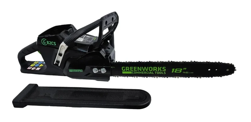 Greenworks 82 V Akku-Kettensäge GC82CS 45cm 14 Zoll ohne Akku im Koffer