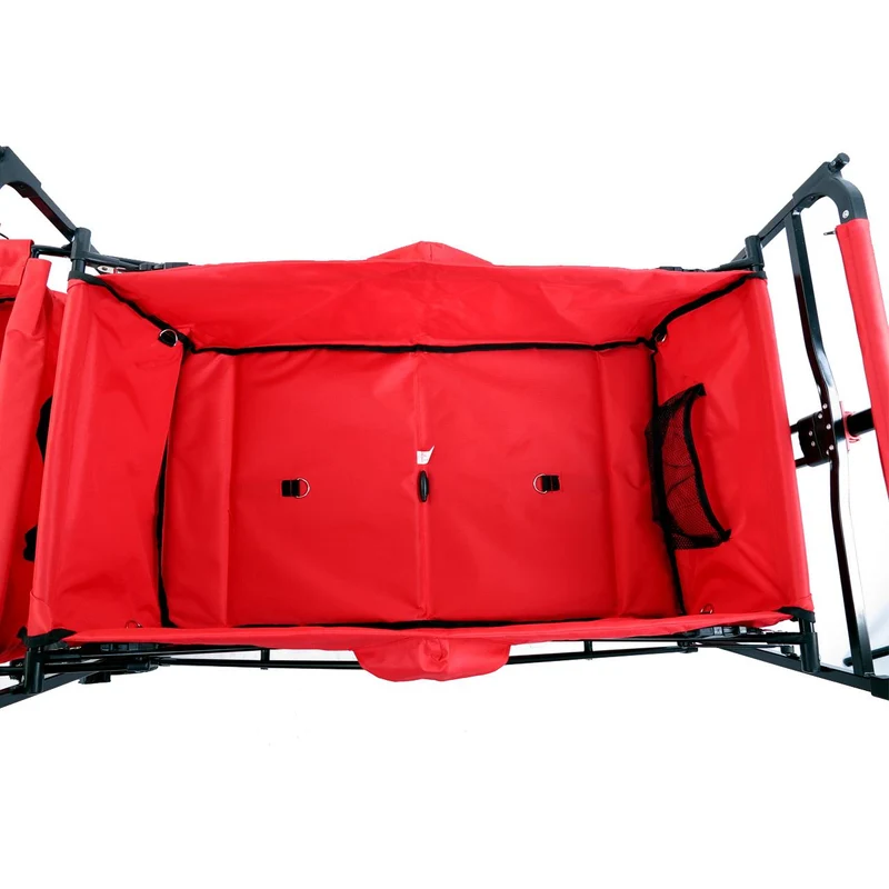 B-WARE FUXTEC Bollerwagen Rot mit Sonnendach JW-76CR