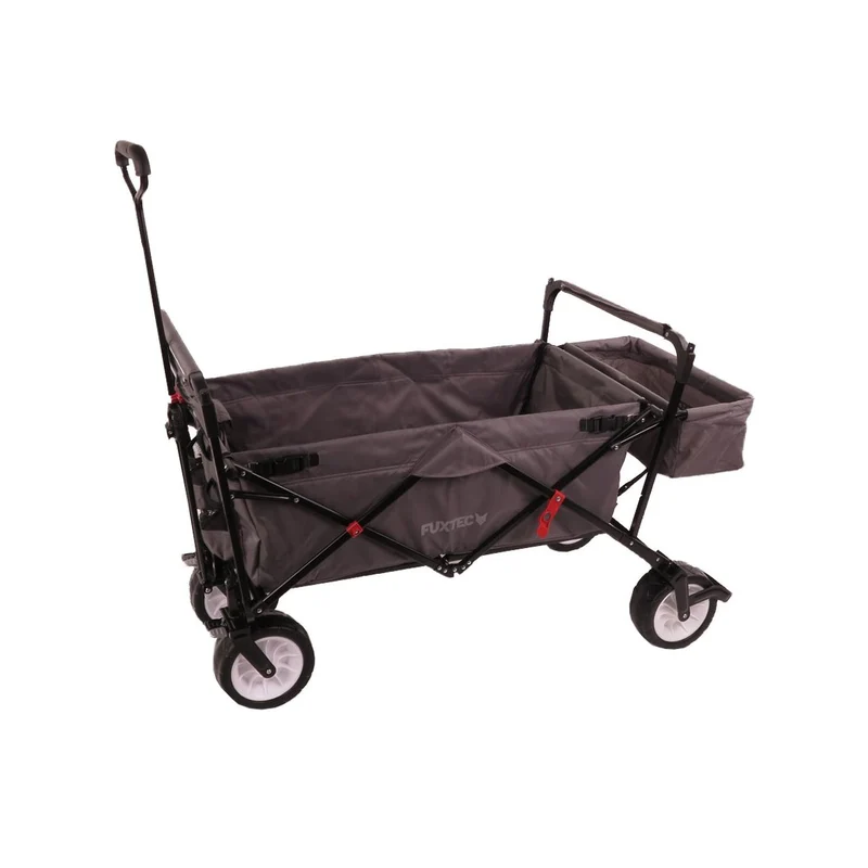 B-WARE FUXTEC Bollerwagen GRAU mit Sonnendach JW-76CG