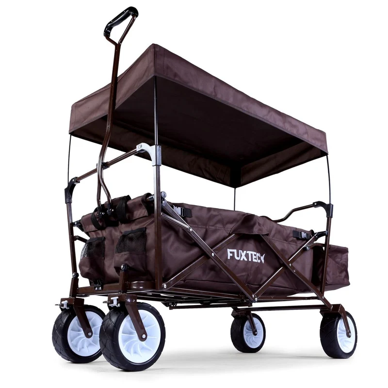 B-WARE FUXTEC Bollerwagen FX-BW100 SCHOKOBRAUN