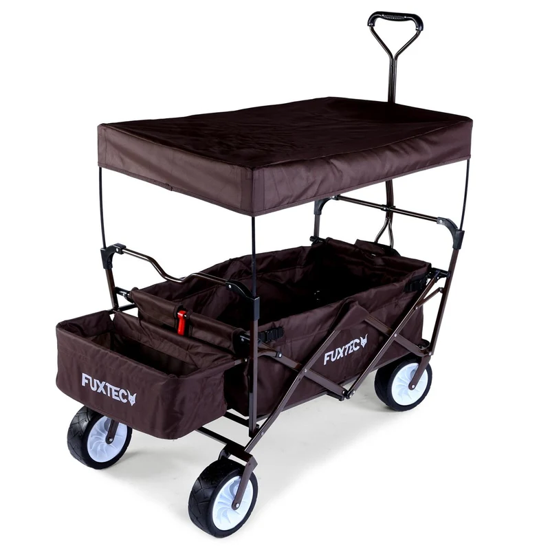 B-WARE FUXTEC Bollerwagen FX-BW100 SCHOKOBRAUN