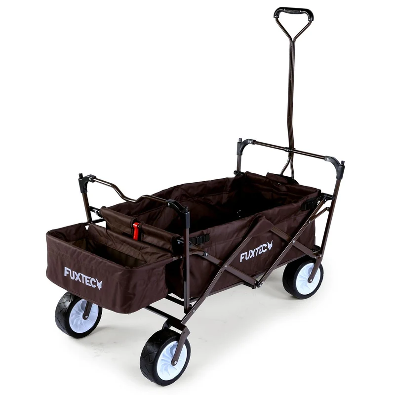 B-WARE FUXTEC Bollerwagen FX-BW100 SCHOKOBRAUN