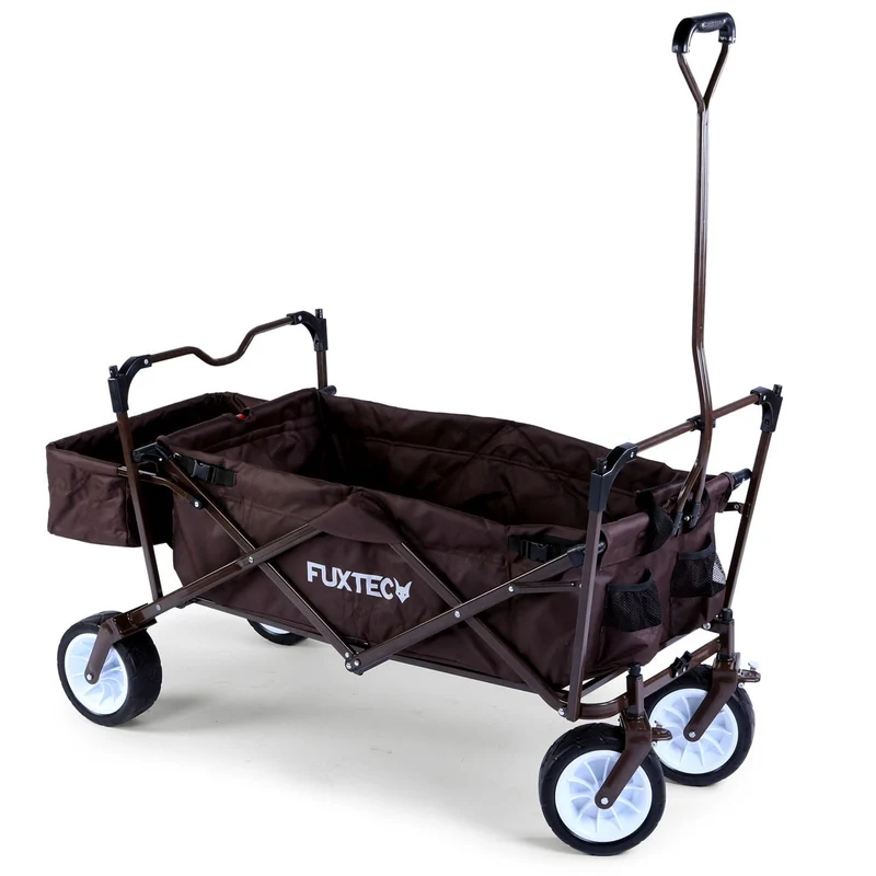 B-WARE FUXTEC Bollerwagen FX-BW100 SCHOKOBRAUN