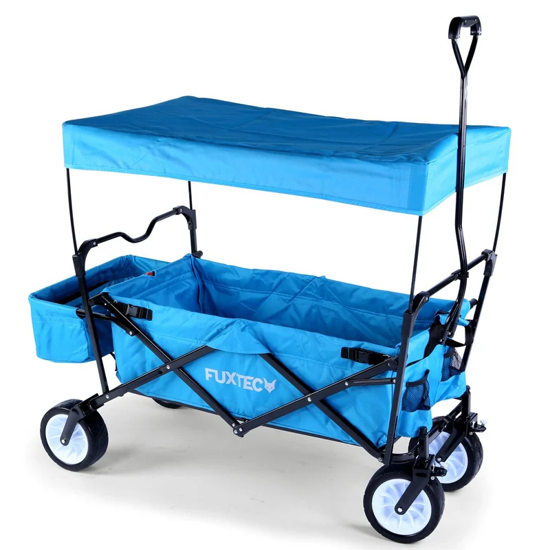 B-WARE FUXTEC Bollerwagen FX-BW100 TÜRKISBLAU