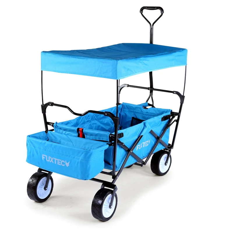 B-WARE FUXTEC Bollerwagen FX-BW100 TÜRKISBLAU