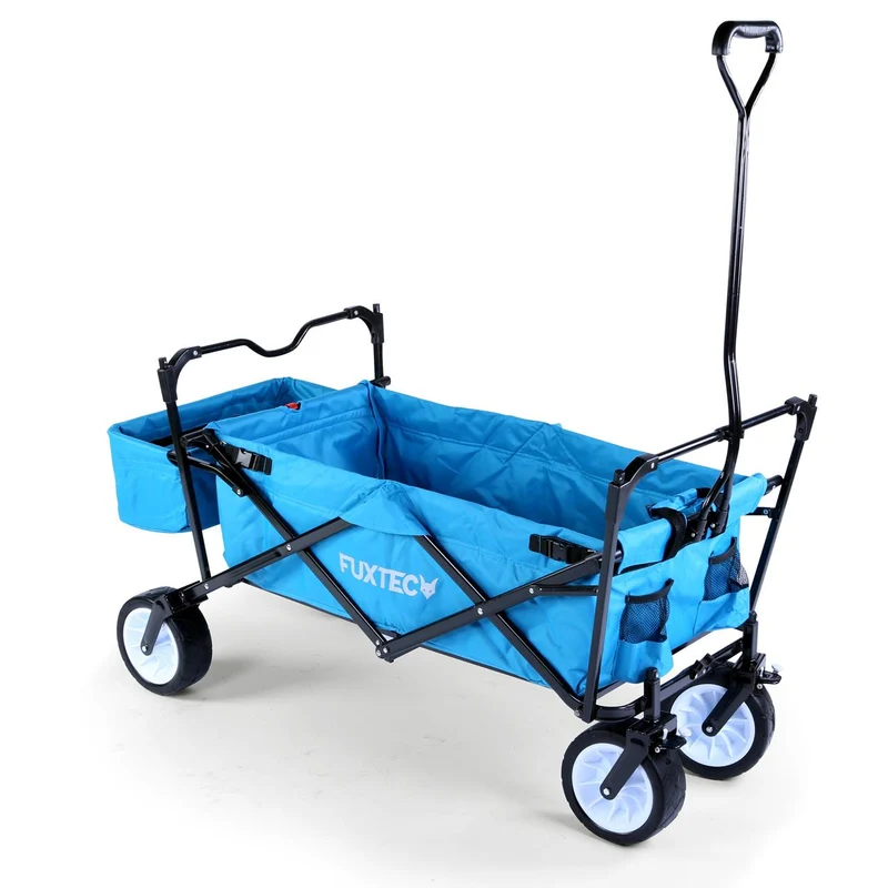 B-WARE FUXTEC Bollerwagen FX-BW100 TÜRKISBLAU