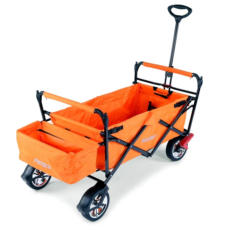 B-WARE FUXTEC Bollerwagen FX-CT500 mit Sonnendach ORANGE