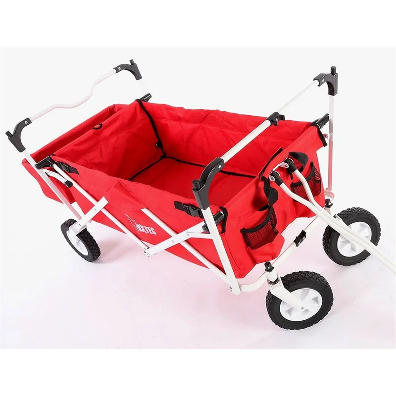 B-WARE FUXTEC Bollerwagen ROT mit Sonnendach JW-76A