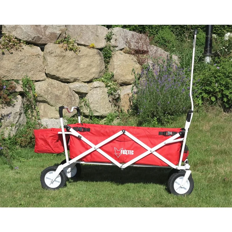 B-WARE FUXTEC Bollerwagen ROT mit Sonnendach JW-76A