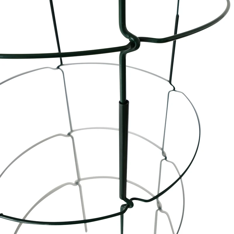 bellissa Rankgitter Verbinder für Staudenstütze FALTER (4er Set); L 13x B 1 x H 15 cm, Pulver besch., 1.5 mm verz.