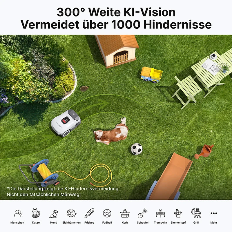 Anthbot Genie 600E kabelloser Mähroboter bis 900 m²
