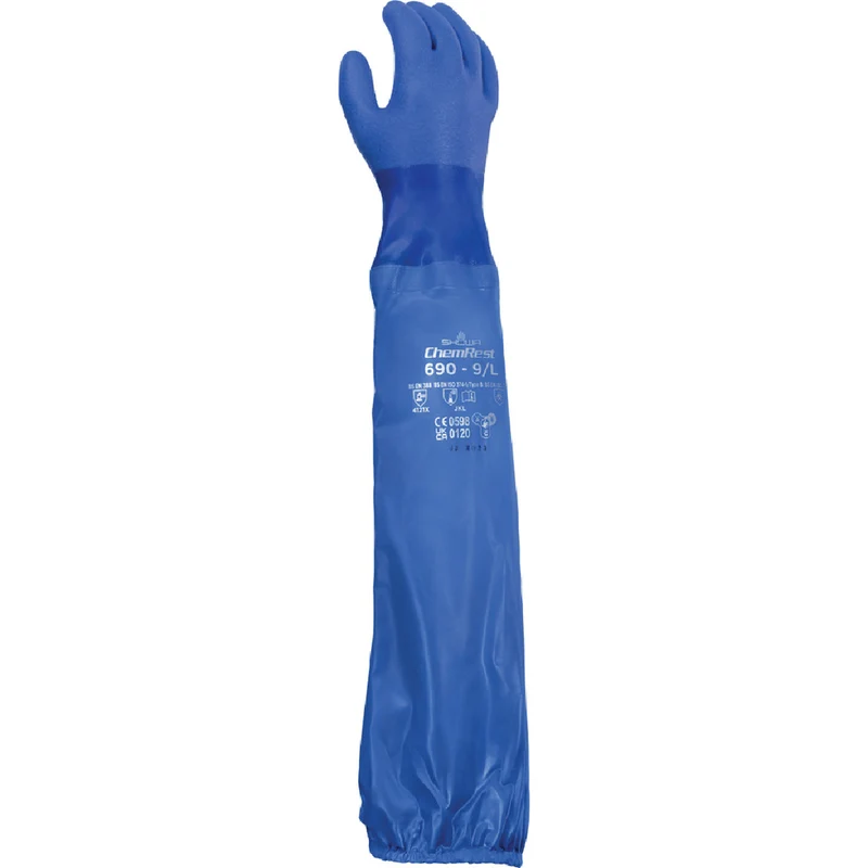 PVC-Handschuh mit Baumwollträger