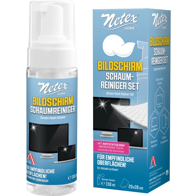 NETEX Bildschirm Schaumreiniger-Set