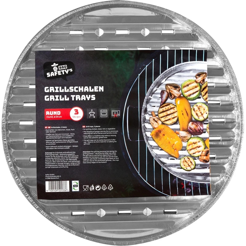BBQ Safety's Grillschale rund