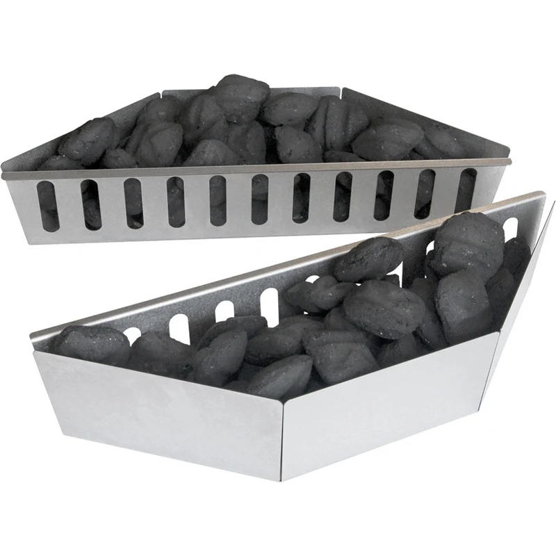 Holzkohlekörbe Set 2er